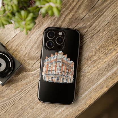 Cityscape Phone Case, Tough Phone Cover, Urban Art Case, Vintage Architecture Design, Gift for Travelers, Stylish Phone Accessory
