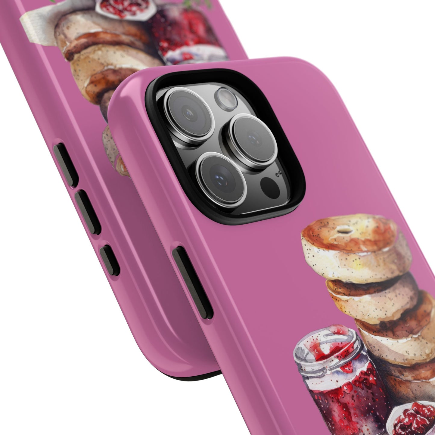 Cute Bagel Phone Case, Tough Cases for Food Lovers, Unique Gifts for Foodies, Phone Accessories for Breakfast Lovers, Fun and Stylish Cases