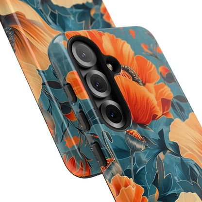 Floral Phone Case, Tough Cases for Protection and Style, Spring Aesthetic, Gift for Her, Phone Accessory for Nature Lovers