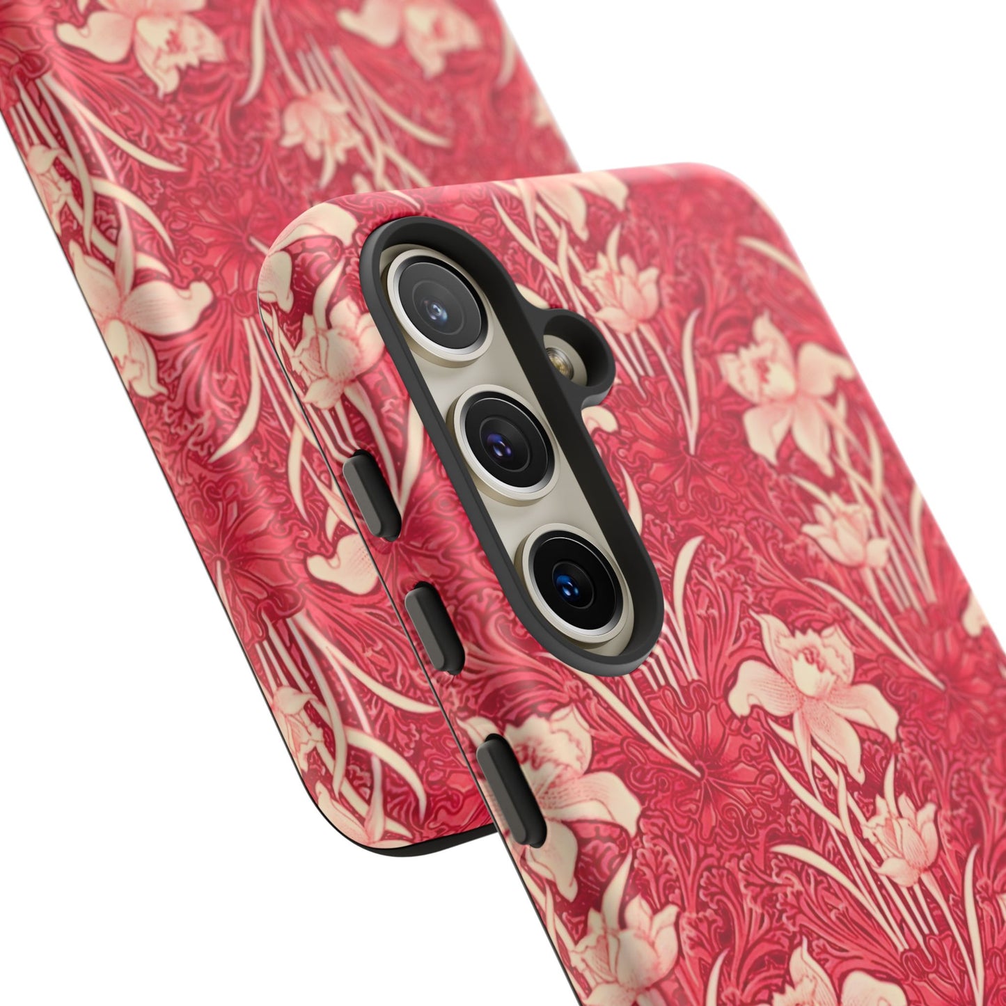 Floral Tough Phone Case - Durable, Stylish Accessory, Perfect Gift for Her, Floral Pattern, Customizable, Ideal for Daily Use