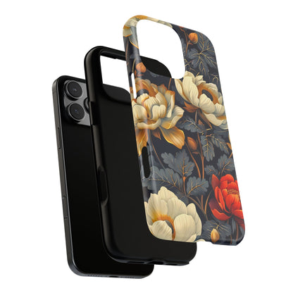 Floral Phone Case - Tough Cases, Stylish Mobile Cover, Flower Design, Holiday Gift, Trendy Accessory, Eco-Friendly Case