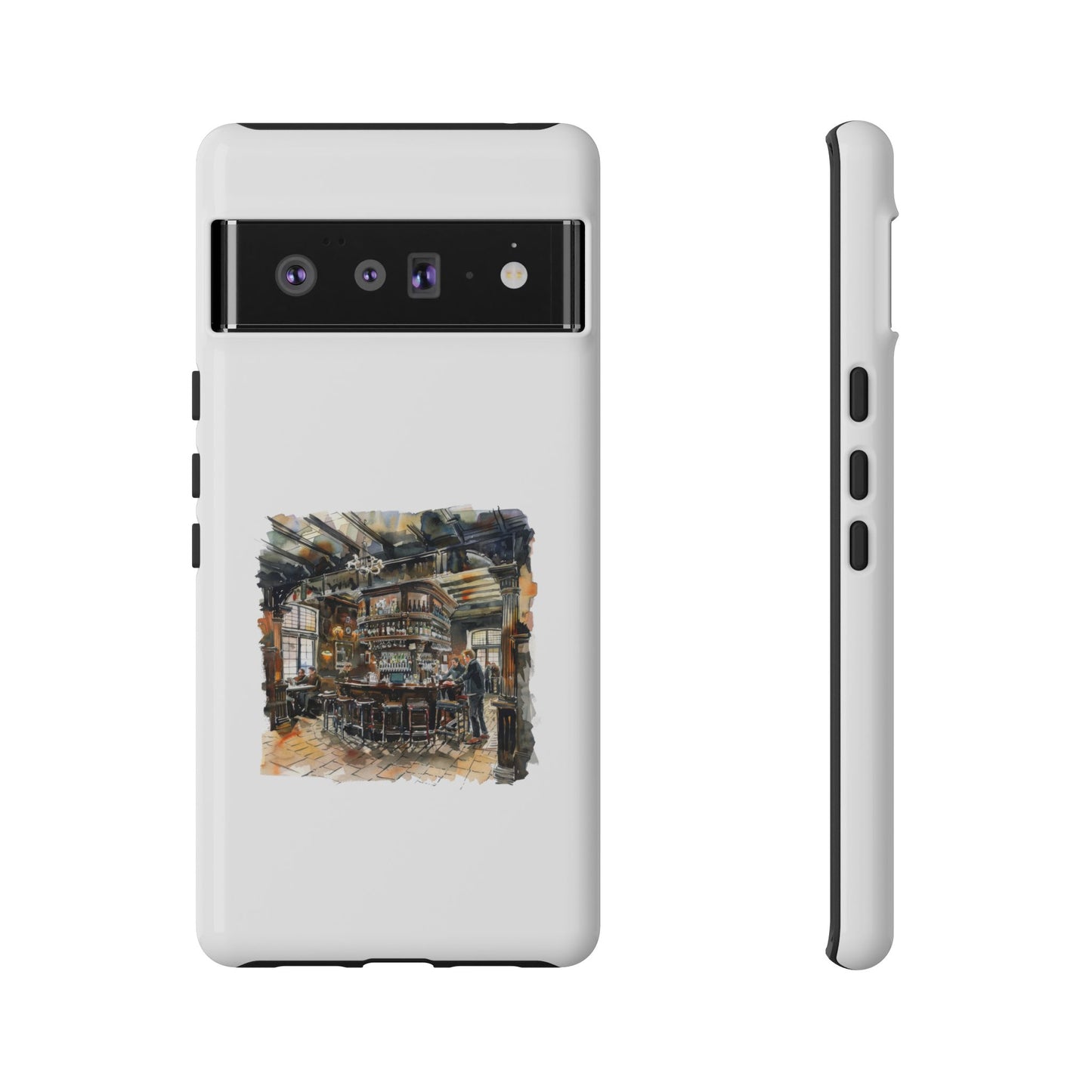 Stylish Tough Case for Phone - Cozy Cafe Artwork Design