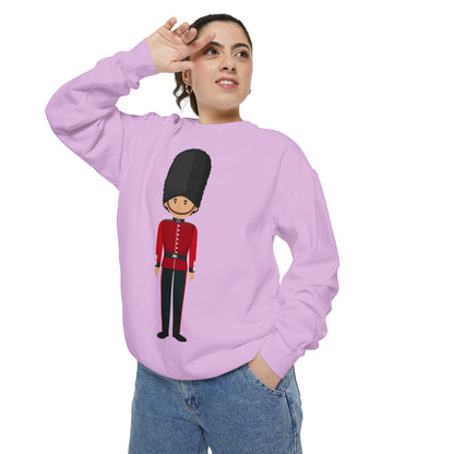 Unisex Garment-Dyed Sweatshirt - Cornwall’s Pride - Red Jacket at the Army Museum