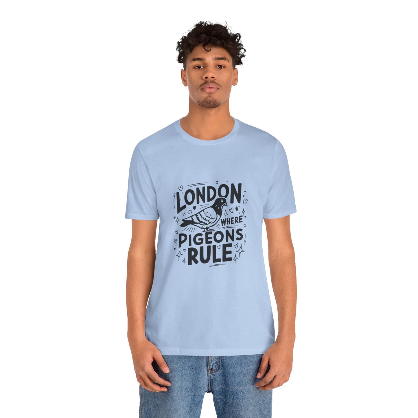 Unisex Jersey Short Sleeve Tee - London Where Pigeons Rule