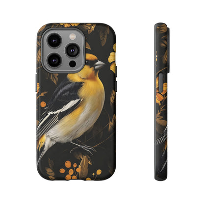 Elegant Bird Phone Case - Tough Cases, Phone Accessories, Wildlife Gifts, Nature Lover, Floral Design, Unique Cases