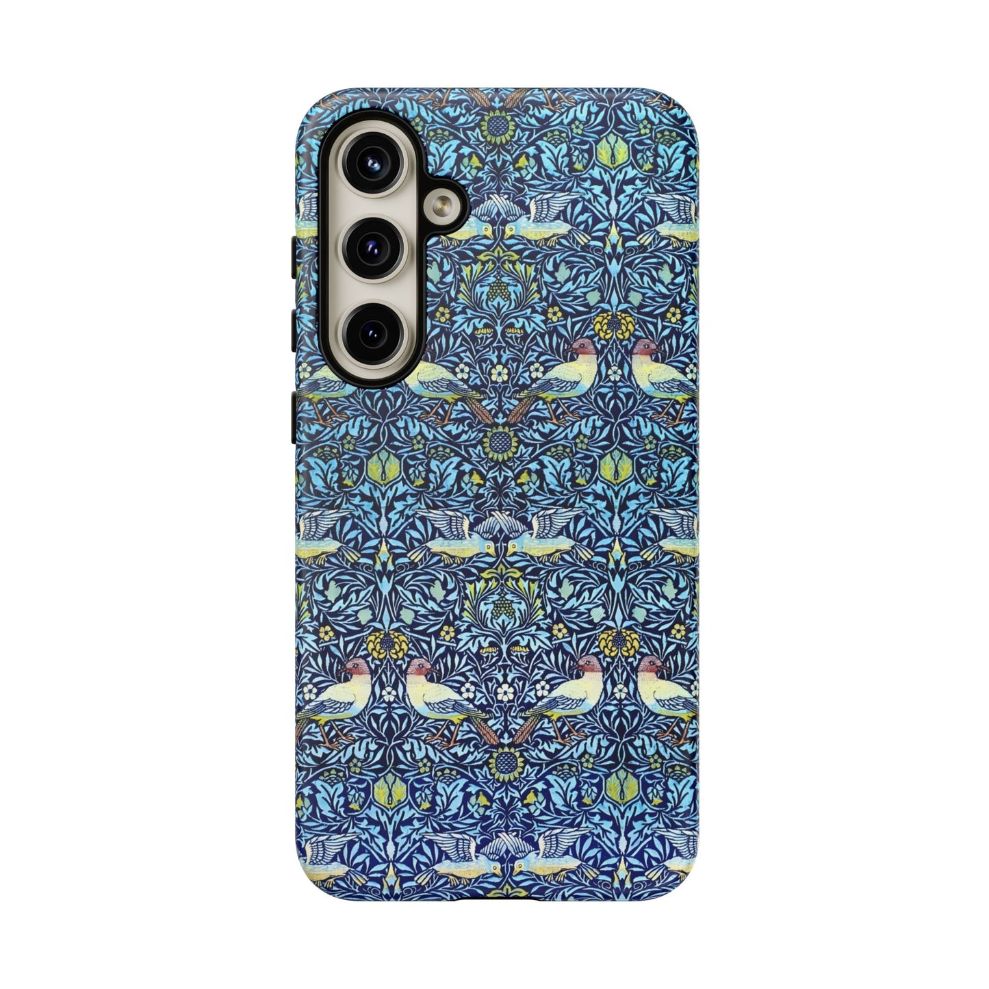 Bird and Floral Pattern Phone Case, Tough Cases, Gift for Nature Lovers, Eco-friendly, Custom Phone Accessories, All-Occasion