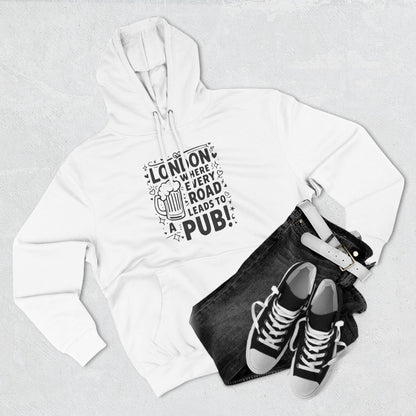 Three-Panel Fleece Hoodie - London's Pub Leading Road