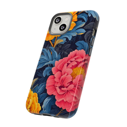 Floral Phone Case, Tough Cases, Stylish Mobile Cover, Gifts for Her, Phone Accessories, Unique Flower Design