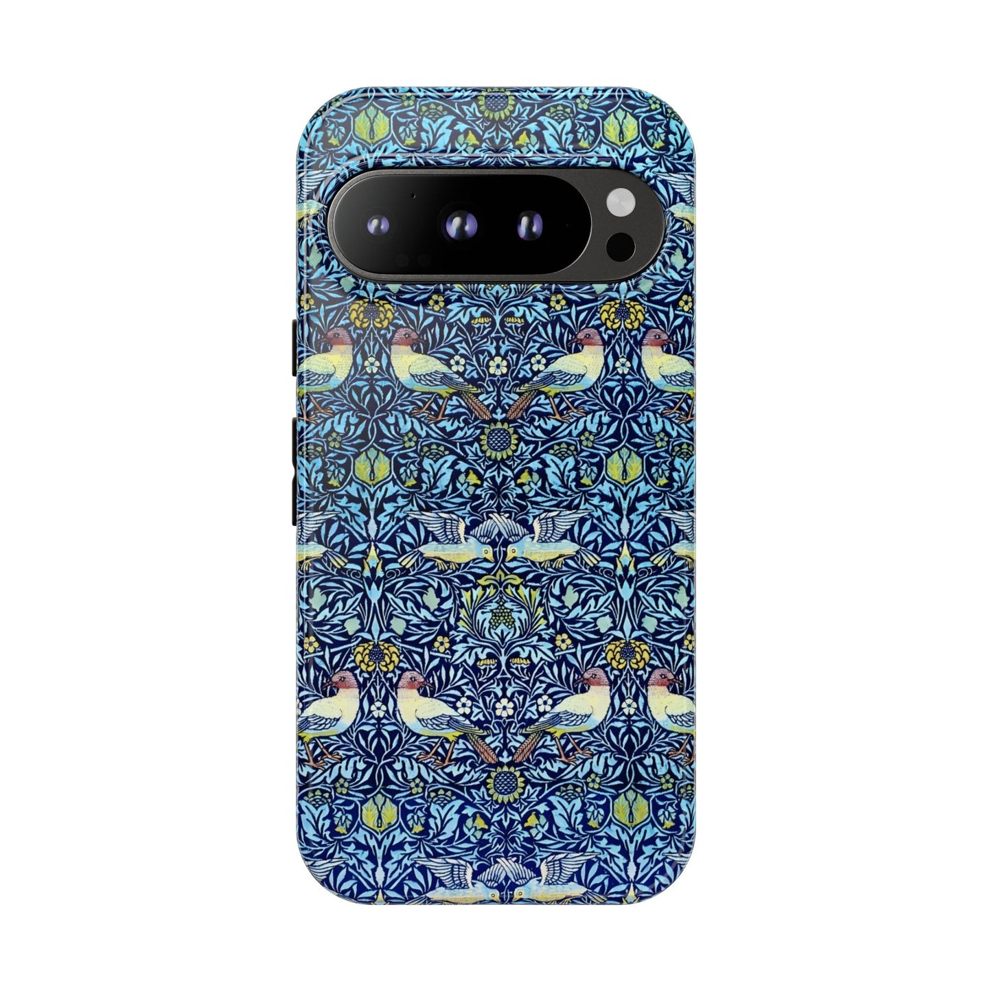 Bird and Floral Pattern Phone Case, Tough Cases, Gift for Nature Lovers, Eco-friendly, Custom Phone Accessories, All-Occasion
