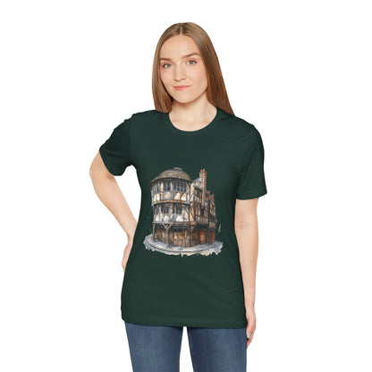 Unisex Jersey Short Sleeve Tee - Where Friends Gather - The Cozy British Pub