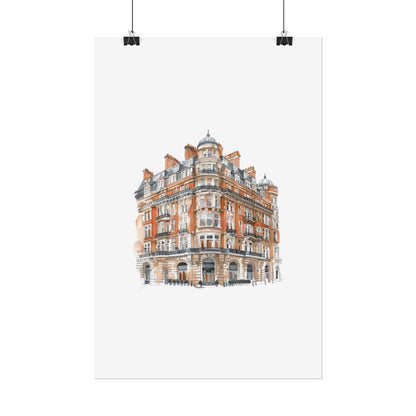 Elegant Architectural Rolled Posters, Art Prints for Home Decor, Gift for Housewarming, Wall Art for Living Room, Unique Art Decor