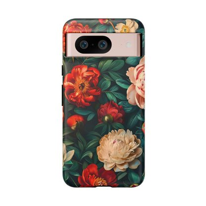 Floral Phone Case - Tough Cases, Vibrant Protection, Gift for Her, Cute Floral Design, Trendy Accessory, Perfect for Spring