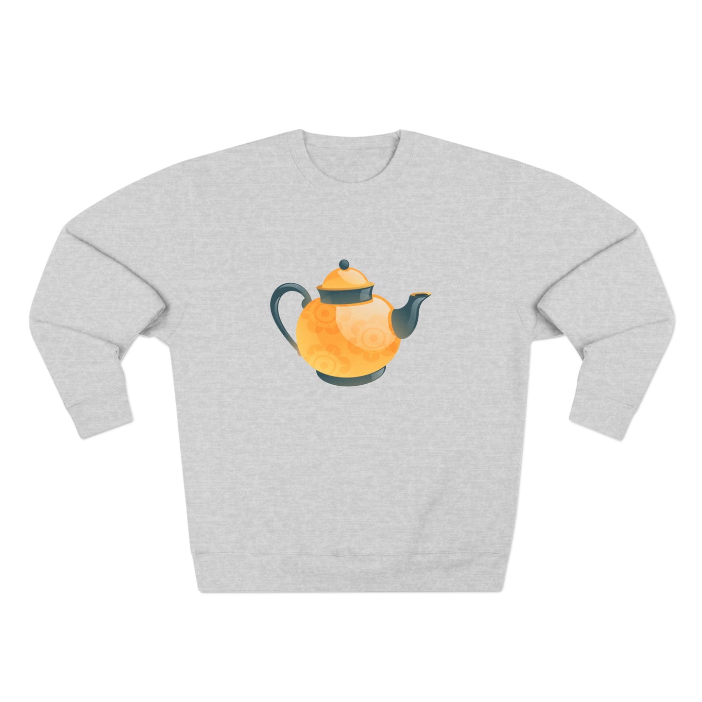 Unisex Crewneck Sweatshirt - Classic British Tea Kettle Timeless in Tea Time
