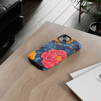Floral Phone Case, Tough Cases, Stylish Mobile Cover, Gifts for Her, Phone Accessories, Unique Flower Design