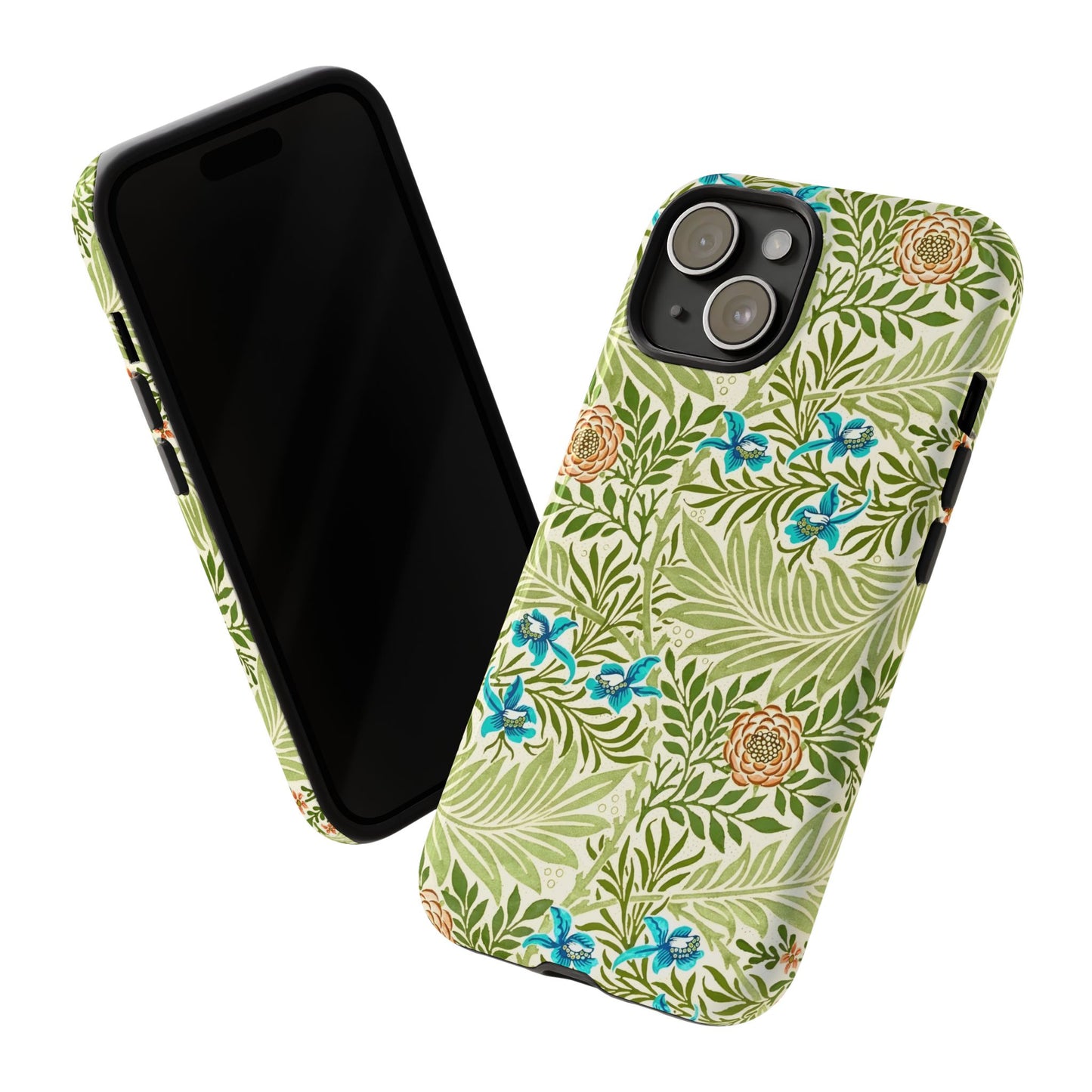 Tough Cases Phone Case, Botanical Print Phone Cover, Floral Smartphone Accessory, Nature-Inspired Tech Gear, Gift for Plant Lovers