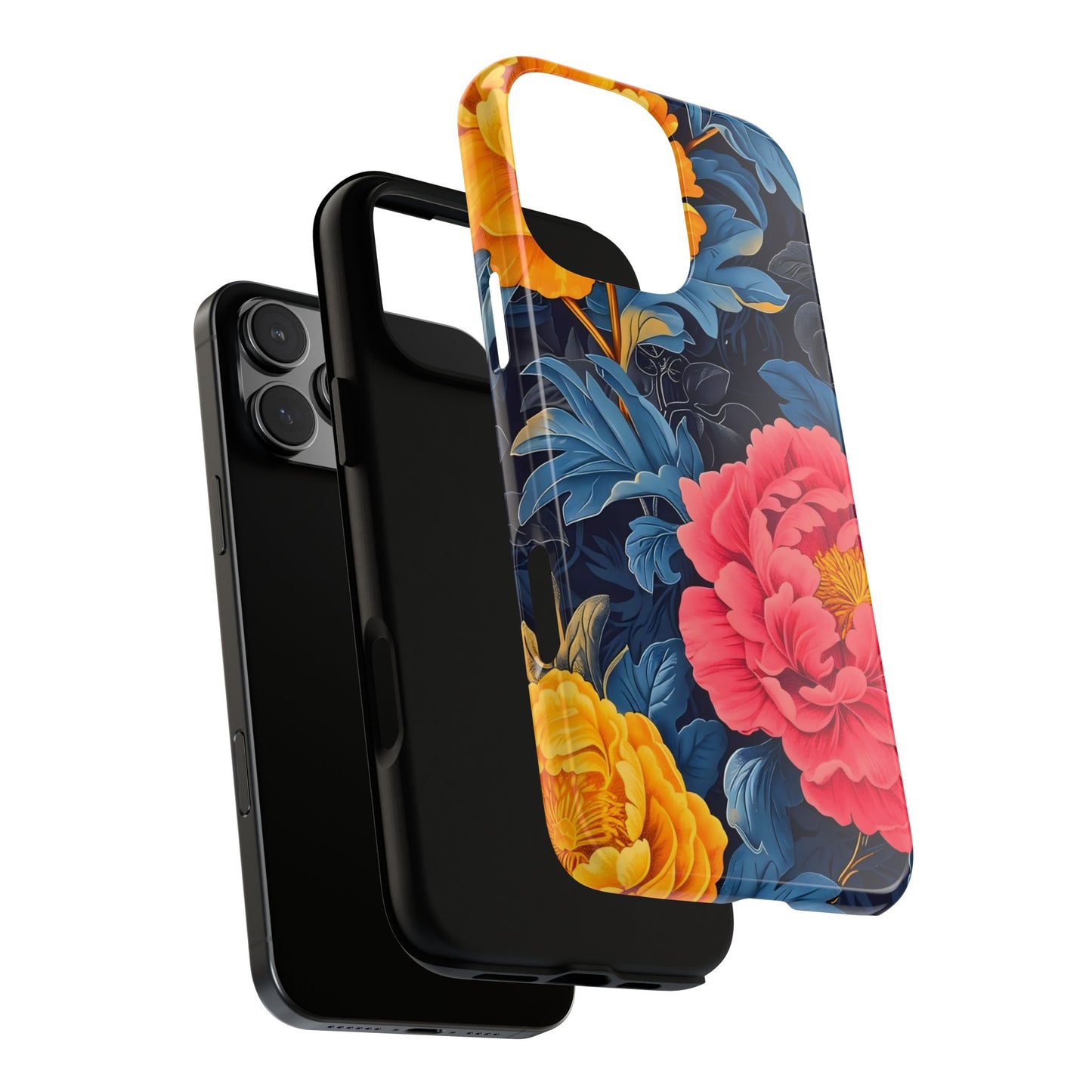 Floral Phone Case, Tough Cases, Stylish Mobile Cover, Gifts for Her, Phone Accessories, Unique Flower Design