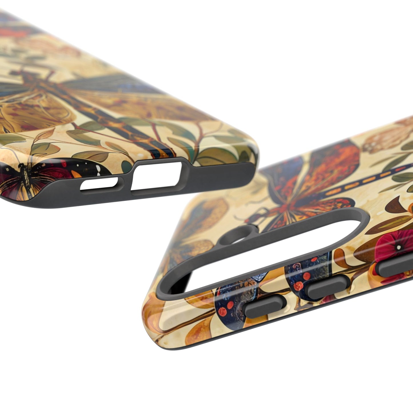 Vintage Dragonfly Phone Case, Nature Inspired, Tough Cases, Eco-Friendly Gift, Bohemian Style, Insect Design