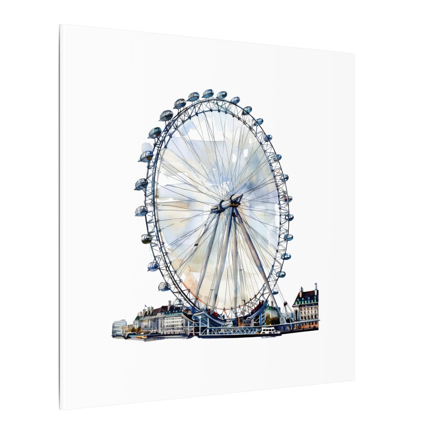 London Eye Canvas Print, Wall Art Decor, Travel Gift, Home Decoration, Unique Art Piece