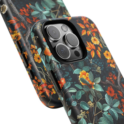 Floral Phone Case | Tough Cases, Protective Cover, Gift for Her, Autumn Vibes, Floral Phone Accessory, Unique Design