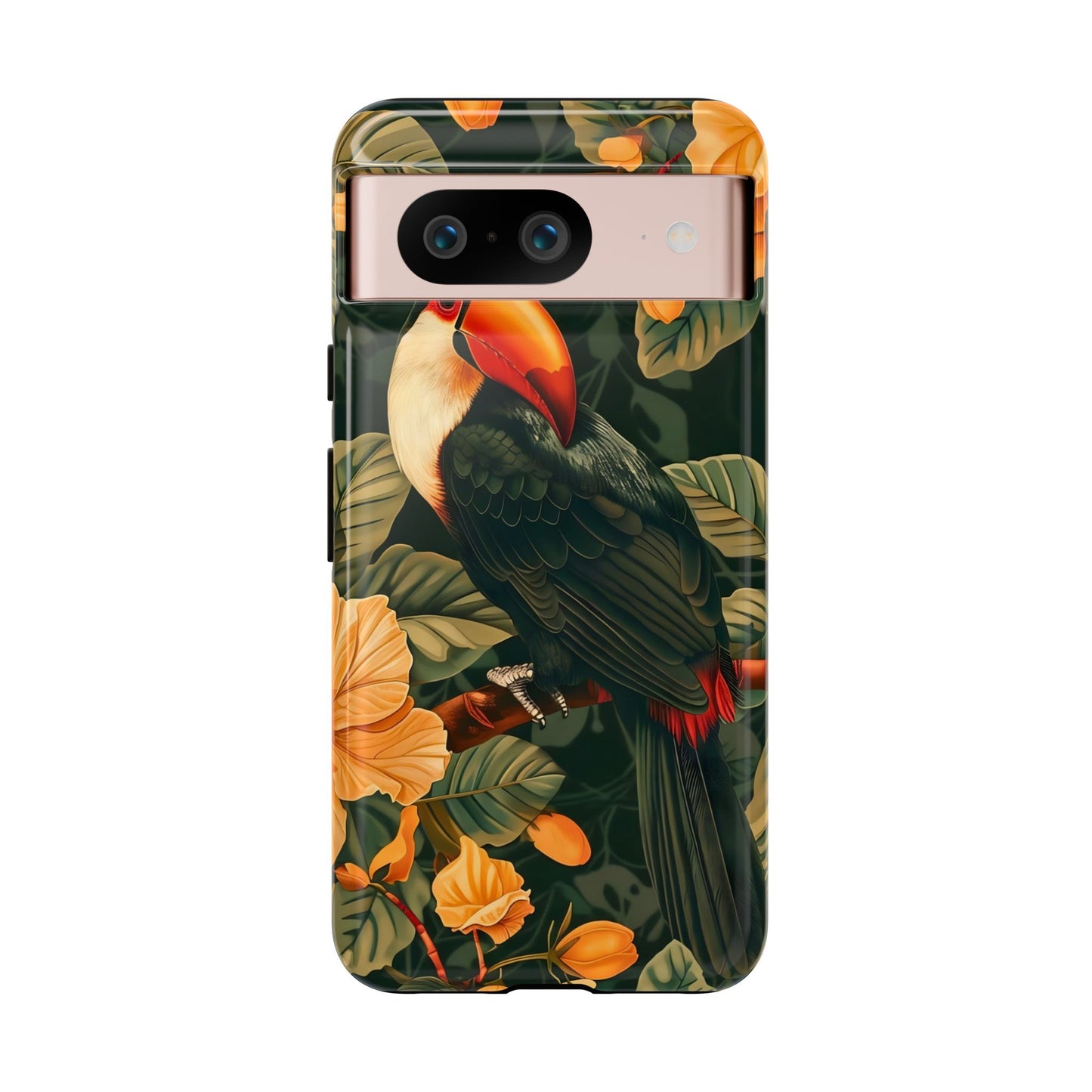 Tropical Toucan Phone Case, Exotic Bird Cover, Nature Lover Gift, Eco-Friendly Design, Customizable Tech Accessory