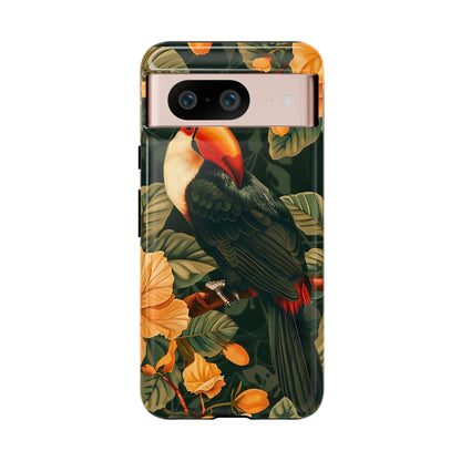 Tropical Toucan Phone Case, Exotic Bird Cover, Nature Lover Gift, Eco-Friendly Design, Customizable Tech Accessory