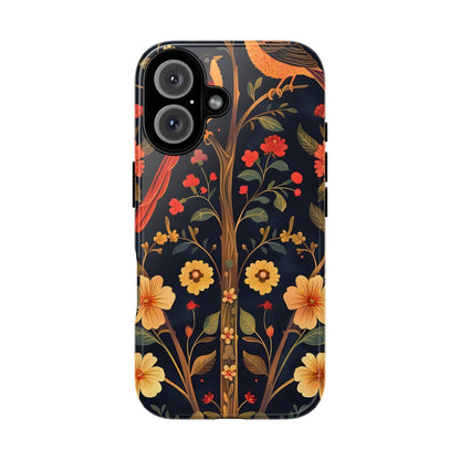 Floral Phone Case, Tough Cases, Flower Pattern, Phone Accessory, Gift for Her, Stylish Tech Cover, Nature Lover's Gift