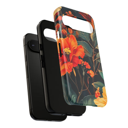 Tough Floral Phone Case | Tropical Vibe, Gift for Nature Lovers, Summer Beach Accessory, Floral Pattern, Trendy Phone Accessories