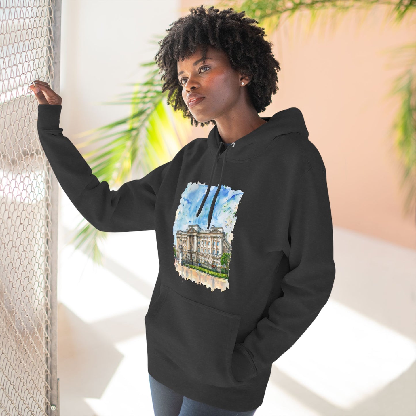 Three-Panel Fleece Hoodie - British Nature - Scenic Landscapes and Natural Beauty