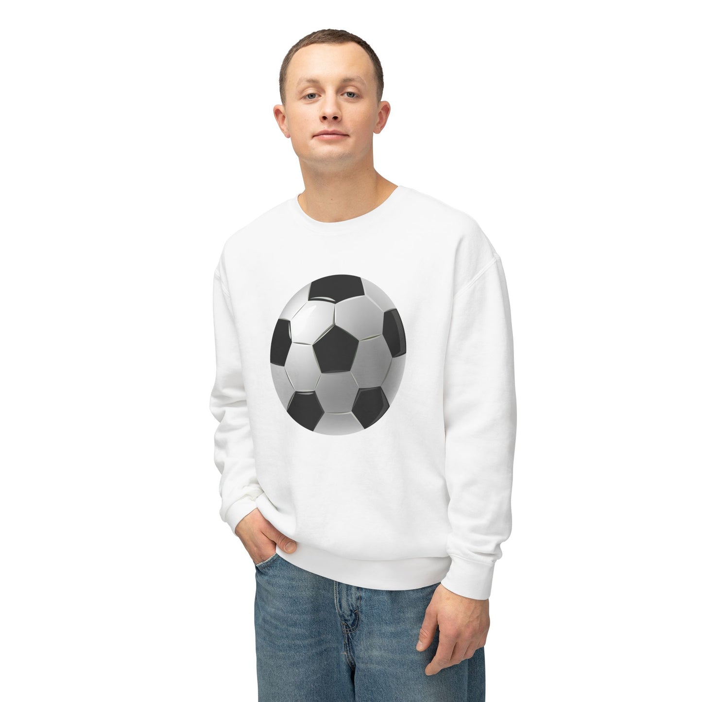 Unisex Lightweight Crewneck Sweatshirt Energetic - Dynamic Footbal