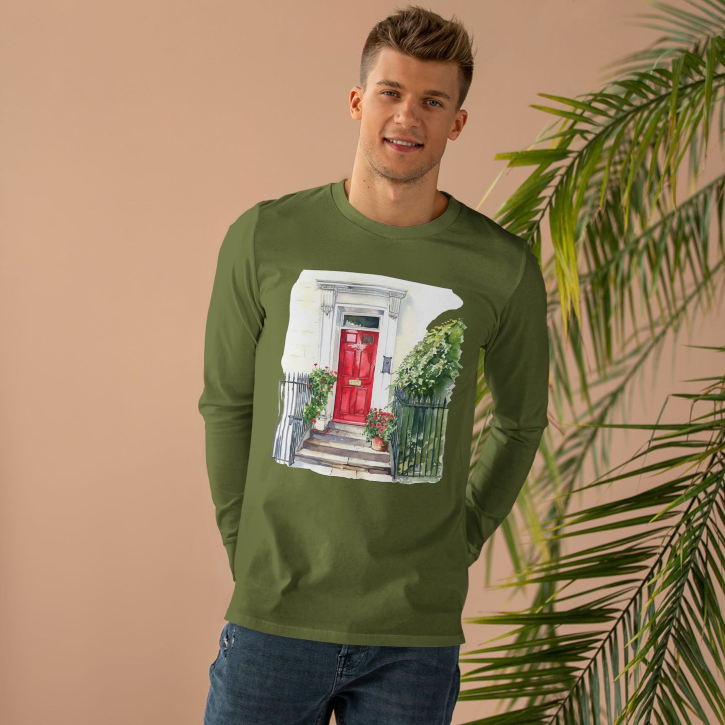 Men’s Base Longsleeve Tee - England Aesthetics - Embracing Classic British Charm and Style