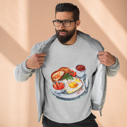 Unisex Crewneck Sweatshirt - British Royal Breakfast Elegant and Opulent Morning Feast
