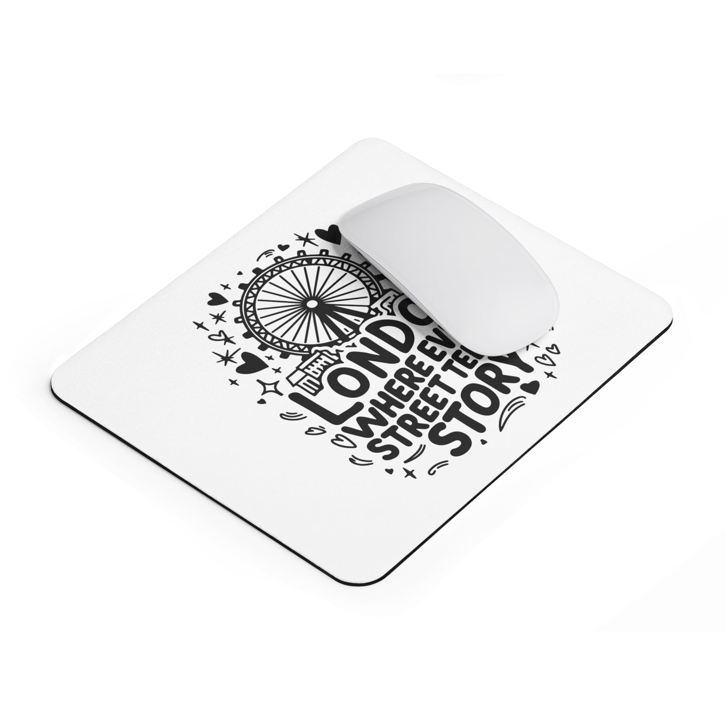 London Themed Mouse Pad, UK Travel Gift, Office Decor, Gaming Accessories, Unique Desk Gift, Personalized Mouse Mat