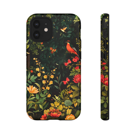 Floral Tough Phone Case, Nature-Inspired Design, Ideal for Garden Lovers, Gift for Birthdays, Christmas, Eco-Friendly Accessory