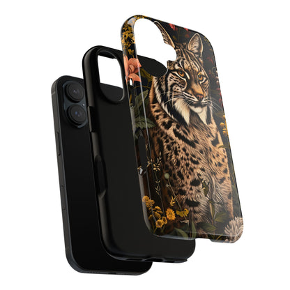 Wildlife Phone Case with Lynx Design, Tough Cases, Animal Lovers Gift, Nature Inspired Accessories, Unique Tech Protection