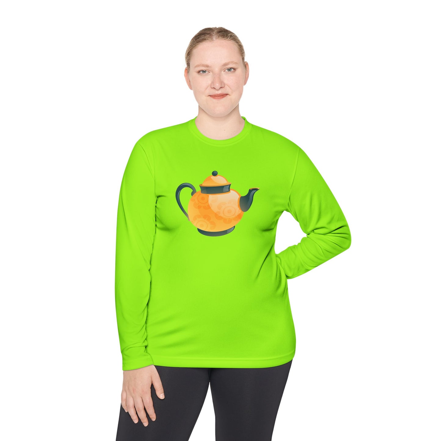 Unisex Long Sleeve Tee - Charming Teapot  - Perfect for Tea Lovers & Gift Giving