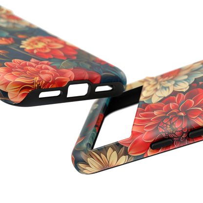 Floral Phone Case - Vibrant Tough Cases, Stylish Floral Cell Phone Cover, Gift for Her, Trendy Phone Accessory, Flower Design