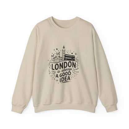 Unisex Heavy Blend™ Crewneck Sweatshirt Lightweight - London is always a best Idea
