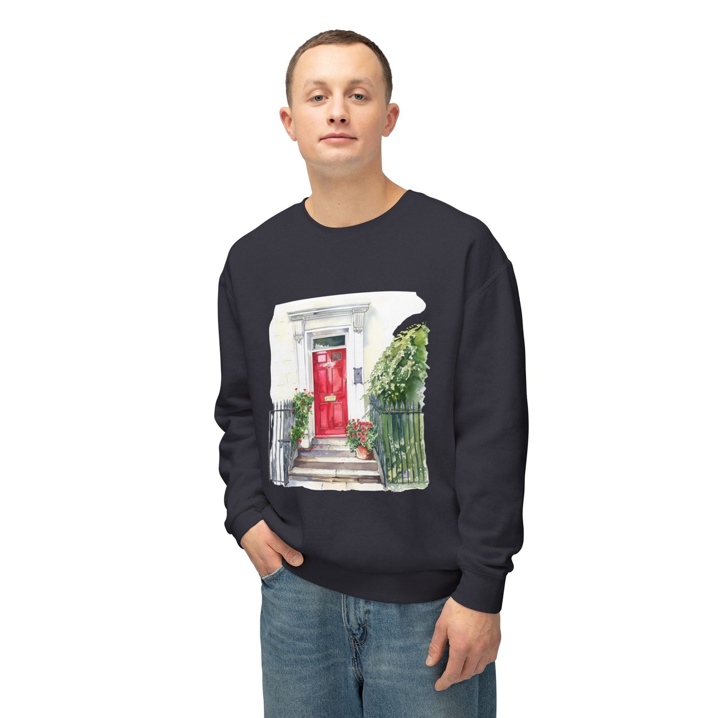 Unisex Lightweight Crewneck Sweatshirt - British Nature - Scenic Landscapes and Natural Beauty