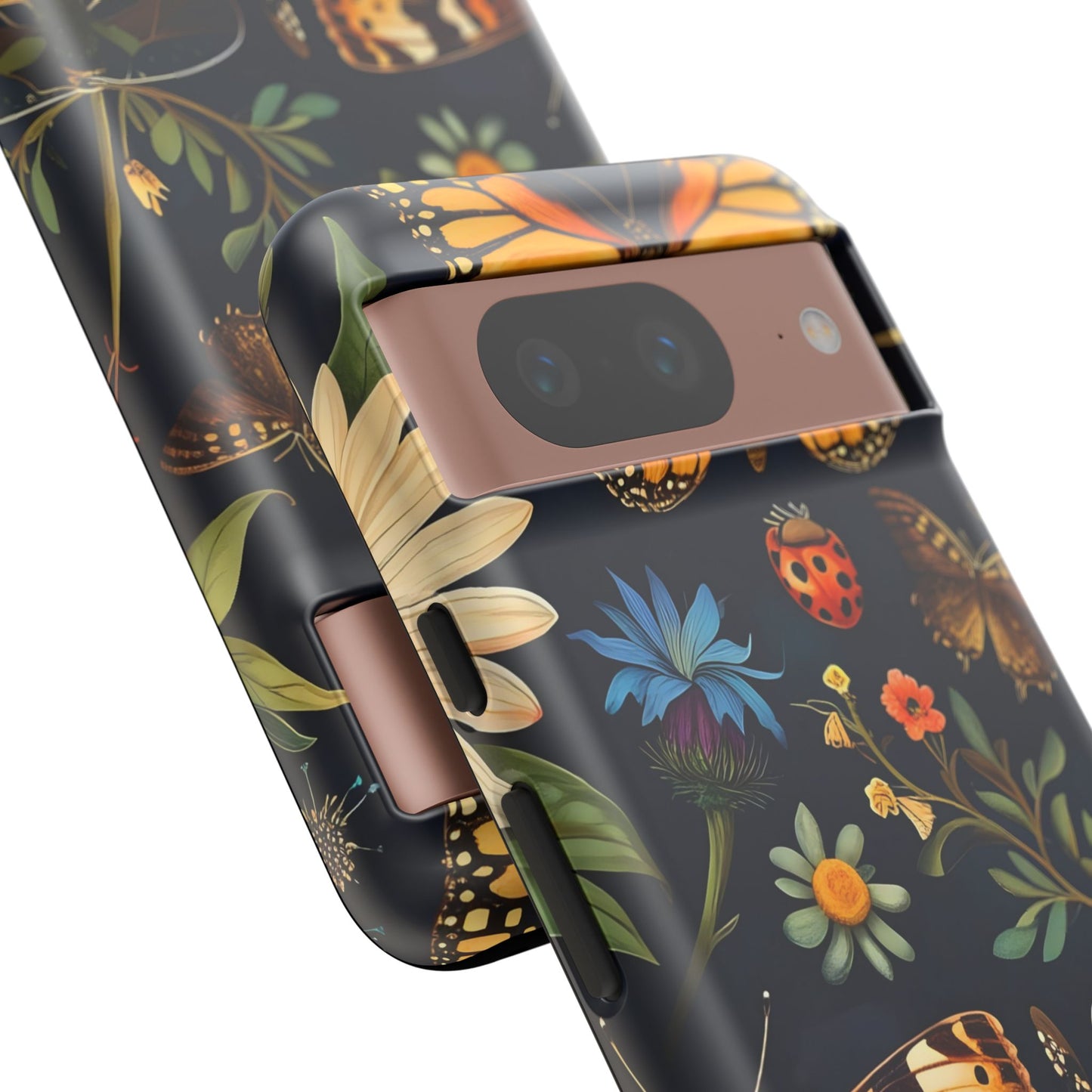 Nature-Inspired Phone Case | Floral Butterfly Design, Tough Phone Cover, Gift for Nature Lovers, Cute Butterfly Case, Home Decor