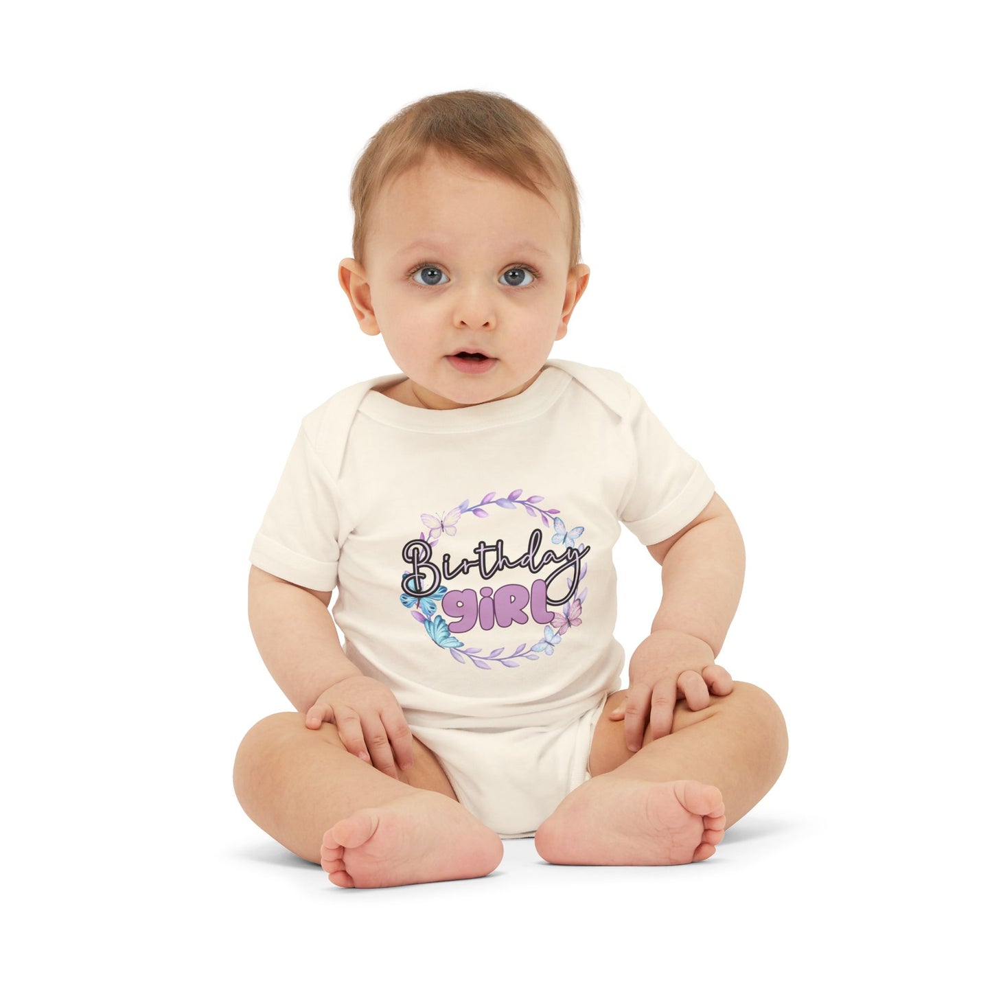 Birthday Girl Baby Bodysuit - Cute Floral Design for Celebrating Infants