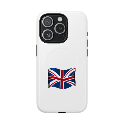 Durable Magnetic Phone Case, UK Flag Design, Protective Cover for iPhone, Stylish Gift for Travelers, Customizable Design