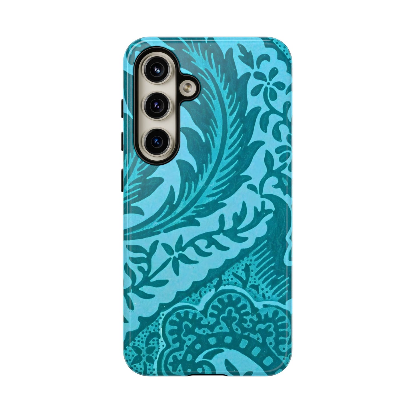 Protective Phone Case with Elegant Teal Design, Tough Cases, Floral Phone Cover, Stylish Smartphone Protection, Gifts for Her, Trendy [...]