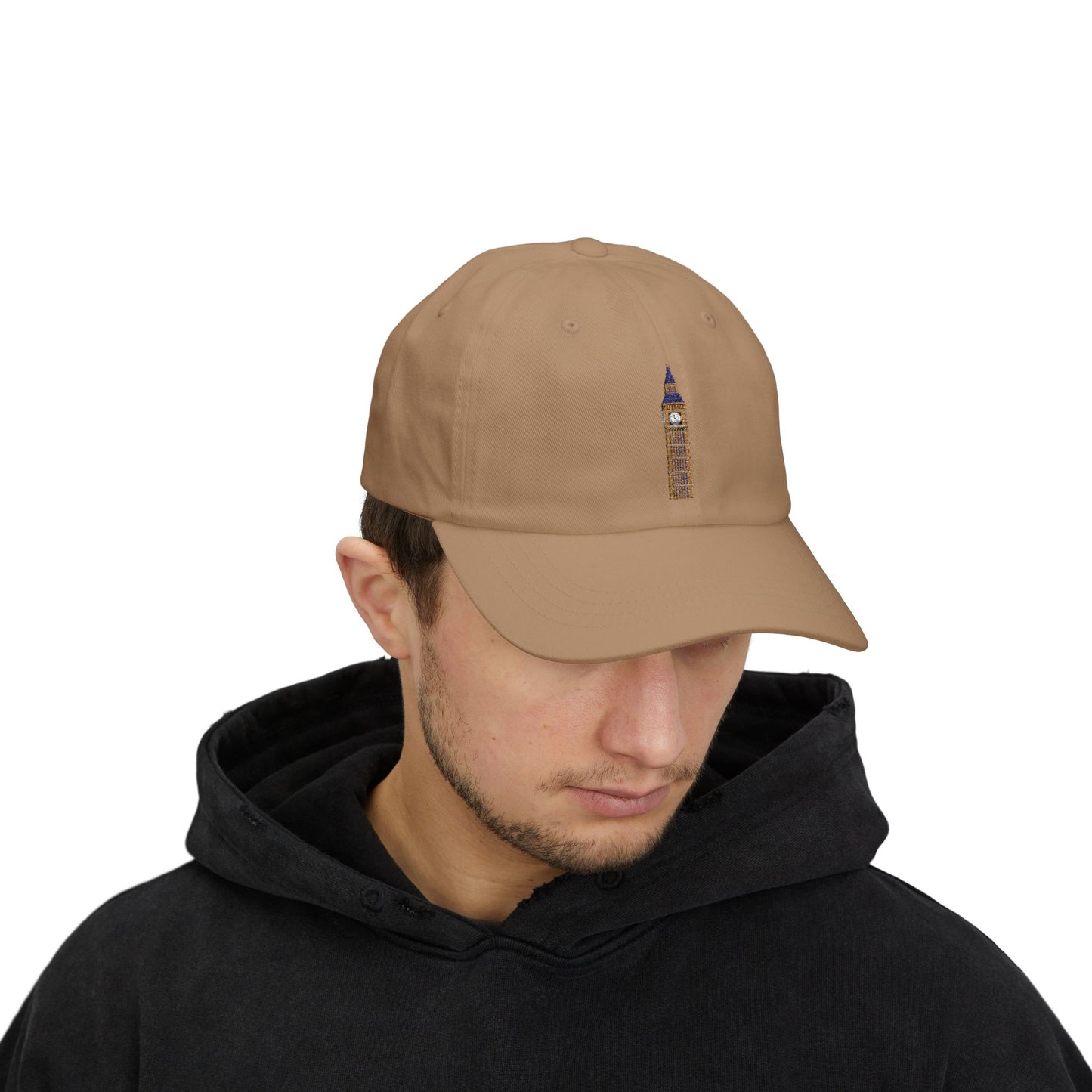 Classic White Dad Cap with London Big Ben Embroidery, Casual Dad Hat, Vintage Style Baseball Cap, Perfect Gift for Father's Day, [...]