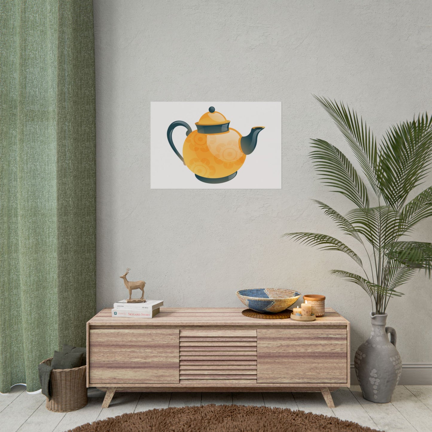 Vintage Tea Pot Rolled Posters