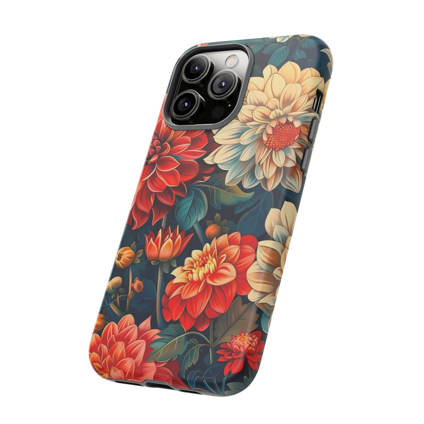 Floral Phone Case - Vibrant Tough Cases, Stylish Floral Cell Phone Cover, Gift for Her, Trendy Phone Accessory, Flower Design