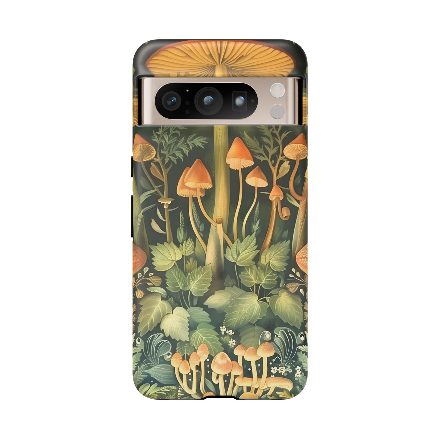 Mushroom Forest iPhone Case, Tough Cases for Nature Lovers, Vibrant Phone Accessories, Unique Gift for Him/Her, Eco-Friendly Style