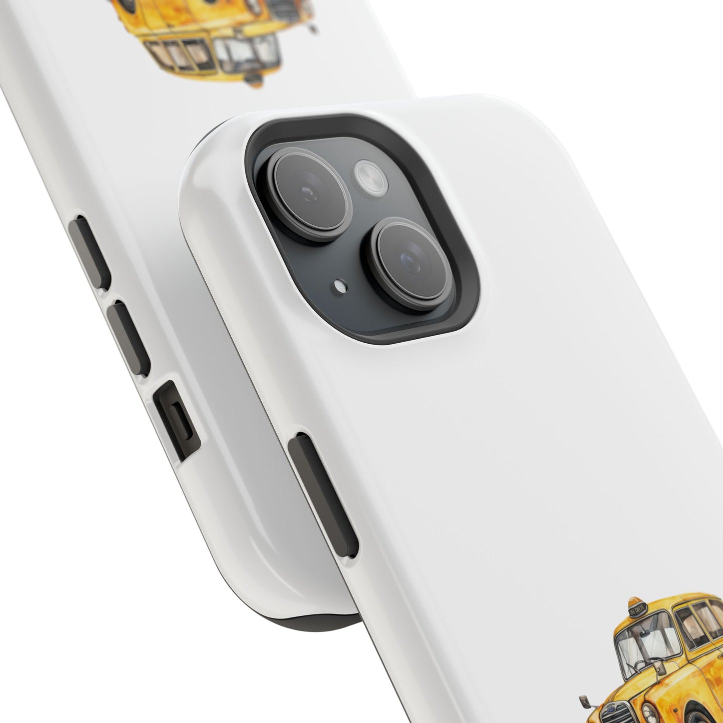New York Taxi Magnetic Phone Case, Cute Gift for NYC Lovers, Travel Accessories, Unique Phone Cover, Durable Tough Case