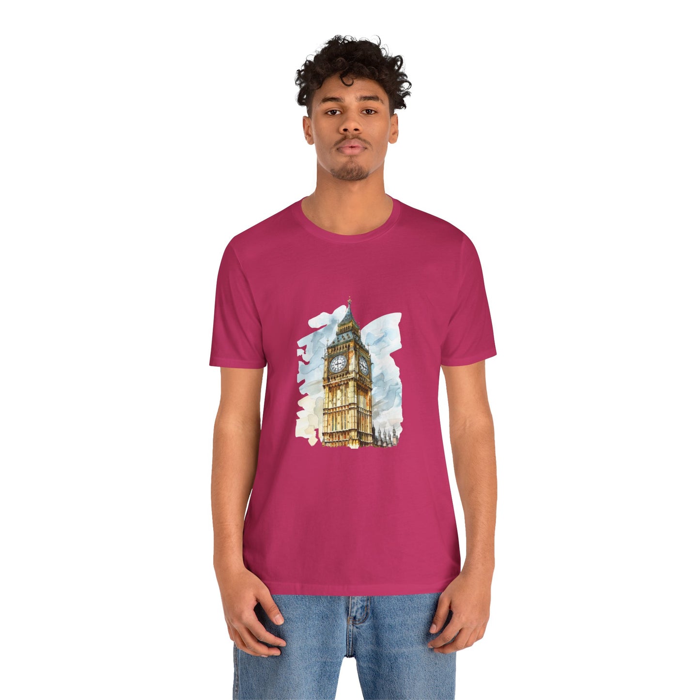 Unisex Jersey Short Sleeve Tee - Iconic Big Ben - Towering Over London