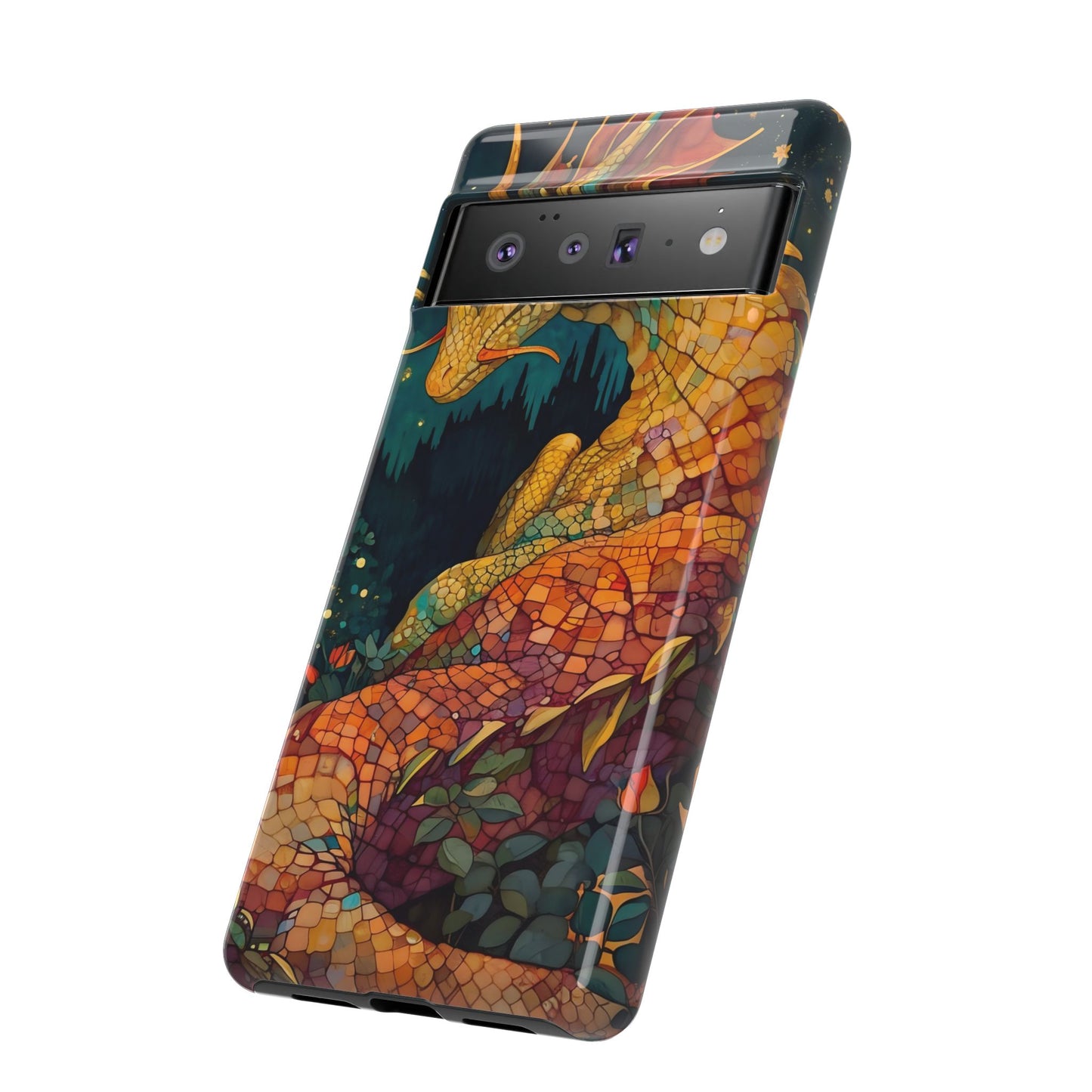 Dragon Art Phone Case, Tough Phone Cover, Fantasy Gift, Unique Mobile Accessory, Dragon Lover Gift, Stylish Protection
