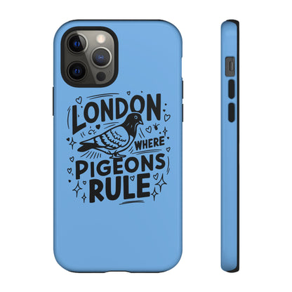 London Pigeon Phone Case, Urban Art Accessory, Tough Phone Cover, Gift for Bird Lovers, London Souvenir, Unique Cell Phone Case